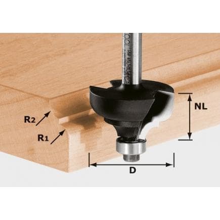 FESTOOL 491031 - Fraise multiprofil HW S8 D36,7/R6/R6