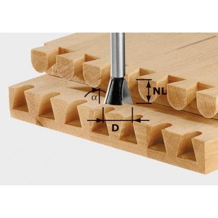FESTOOL 490991 - Fraise à queue d'aronde S8