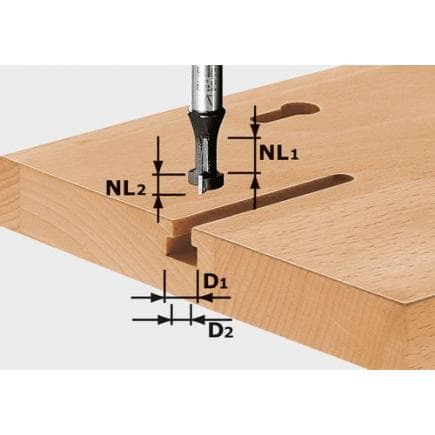 FESTOOL 491035 - Fraise à rainurer en T HW S8