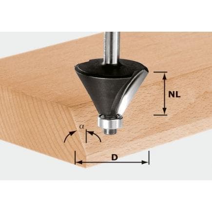 FESTOOL 491025 - Fraise à chanfreiner HW S8
