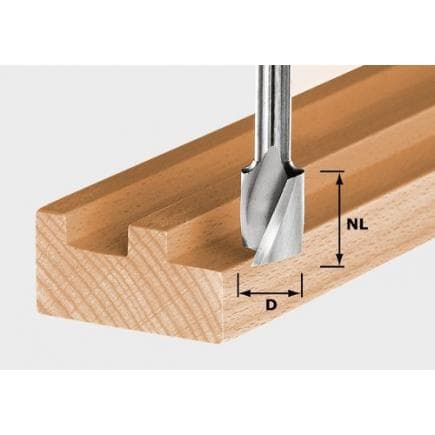 FESTOOL 490945 - Fraises à rainurer hélicoïdales Spi S8