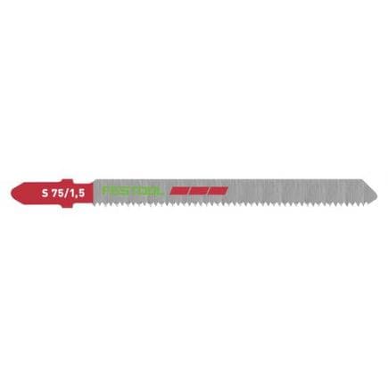 FESTOOL 204268 - Lames de scie S 75/1,5 Plastics Profile (5 pcs.)