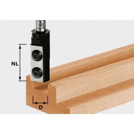 FESTOOL 491078 - Plaques réversibles pour fraise à rainurer HW S8