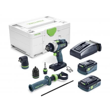 FESTOOL 577243 - Perceuse sans fil TDC 18/4 5,2/4,0 I-Set QUADRIVE avec 2 batteries et chargeur