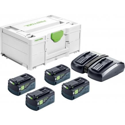 FESTOOL 577136 - SYS 18V 4x5.2/TCL 6 DUO Ensemble d'énergie