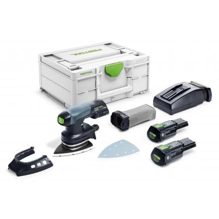 FESTOOL 576365 - Ponceuse sans fil Delta DTSC 400 3.1 I-Plus avec 2 batteries et chargeur