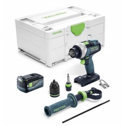 FESTOOL 577052 - Perceuse sans fil TDC 18/4 I-Basic QUADRIVE avec batterie gratuite