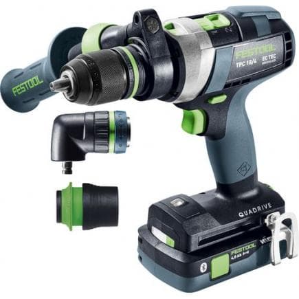 FESTOOL 577621 - Perceuse-visseuse à percussion sans fil TPC 18/4 5,0/4,0 I-Set QUADRIVE