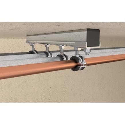 FISCHER 558335 - FRS 210-219 M10 - Le collier de tuyau à double vis avec connexion M8/M10