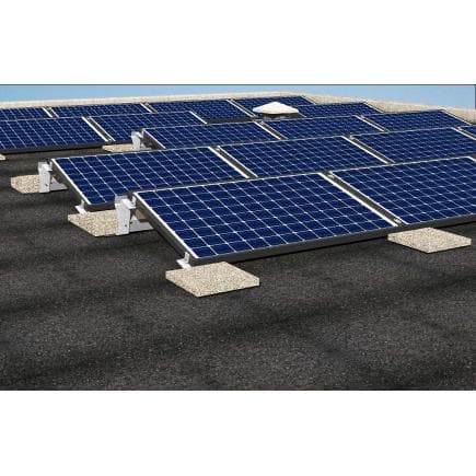 FISCHER 560615 - SolarWind II - Système de toit plat avec inclinaison de 10°-15°