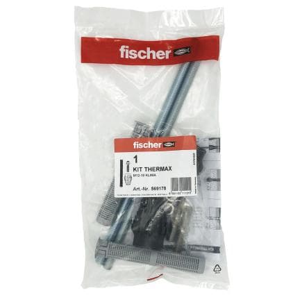 FISCHER 569178 - Kit de fixation espacée TherMax M12-10 Klima
