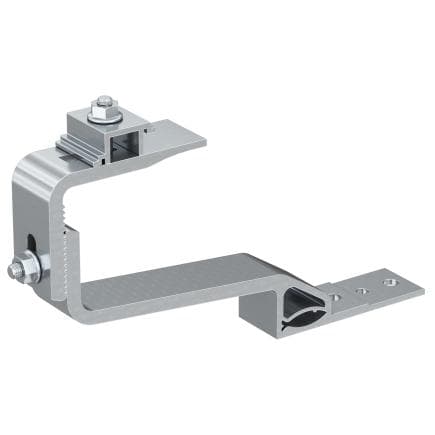 FISCHER 571749 - RH 30 H AL - Crochet en aluminium avec base fixe pour l’installation de systèmes photovoltaïques