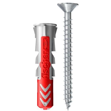 FISCHER 572885 - DuoPower 6 x 30 S ProPack - Ancrage avec vis de tête abattée plate et empreinte PZ 2