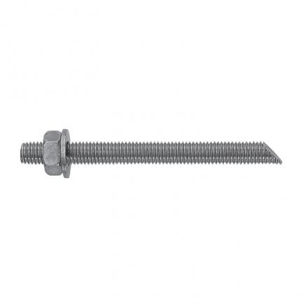 FISCHER 509124 - Barre filetée avec coupe à 45° avec écrou