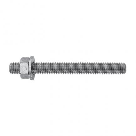 FISCHER 507044 - Barre filetée en acier galvanisé blanc classe 5.8