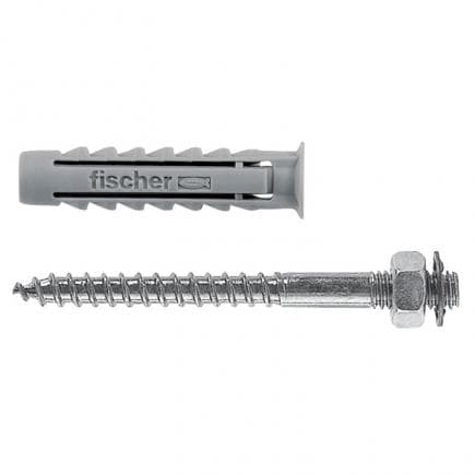 FISCHER 500211 - Cheville à expansion avec double vis pour collier de serrage SX 8 DV