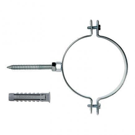 FISCHER 507481 - Collier en acier pour tuyaux en PE et PVC CPE-S V
