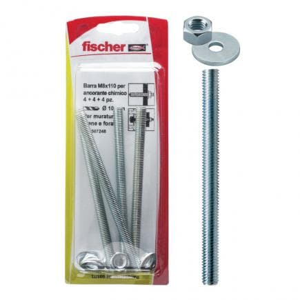 FISCHER 507248 - Barre filetée avec écrou et rondelle FIS GS MK
