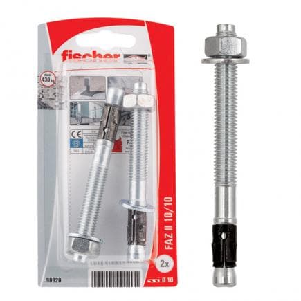 FISCHER 90919 - Cheville acier avec bande expansible FAZ II K sous blister