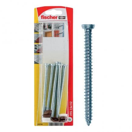FISCHER 532750 - Vis pour fenêtres avec calottes SBB K sous blister