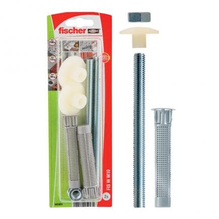 FISCHER 503801 - Jeu de fixation murale sanitaires FIP W M10 K