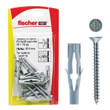 FISCHER 504483 - Cheville à vis FU V K sous blister