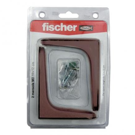 FISCHER 509692 - Support d'étagère marron sous blister MD K MR