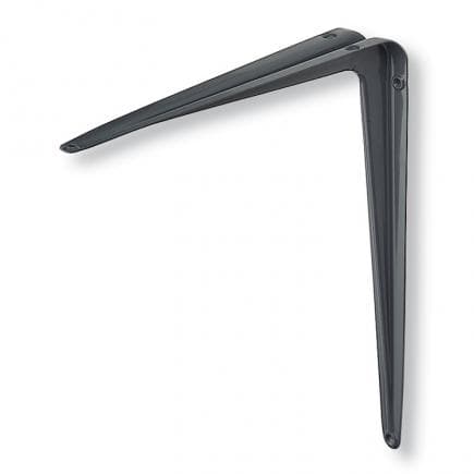 FISCHER 501650 - Support d'étagère nervuré gris MN GR