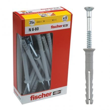 FISCHER 508276 - Cheville à percussion avec vis pré-assemblée sous boîte N Y