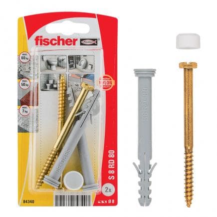FISCHER 84340 - Cheville pour sanitaires au sol S-8 RD 80 K