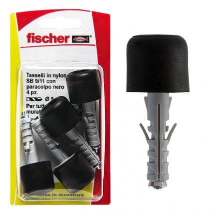 FISCHER 504451 - Cheville à expansion avec butoir noir sous blister SB K
