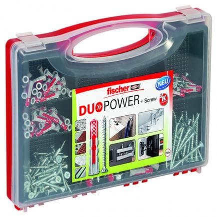 FISCHER 536091 - Coffret chevilles avec vis REDBOX DUOPOWER