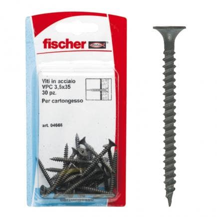 FISCHER 4666 - Vis pour plaque de plâtre sous blister VPC K