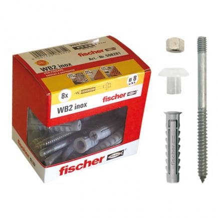 FISCHER 508281 - Cheville en acier inox pour sanitaires sous boîte WB 2 Y