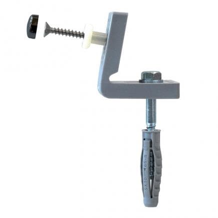 FISCHER 501015 - Fixation invisible pour WC et bidet au sol avec trous latéraux WB 5N