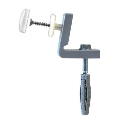FISCHER 4245 - Fixation invisible pour WC et bidet au sol avec trous latéraux avec douille majorée WB 5 NH