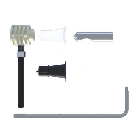 FISCHER 551884 - Fixation invisible pour WC et bidets suspendus à accès par le bas WB 9 B TU