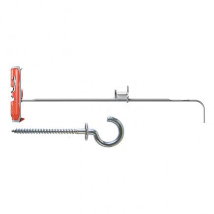 FISCHER 544478 - Cheville basculante en nylon avec œillet ouvert pour plaques de plâtre et autres plaques DUOTEC 10 H