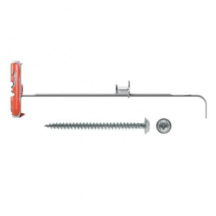 FISCHER 540179 - Cheville basculante en nylon avec vis cylindrique pour plaques de plâtre et autres plaques DUOTEC 10 SP