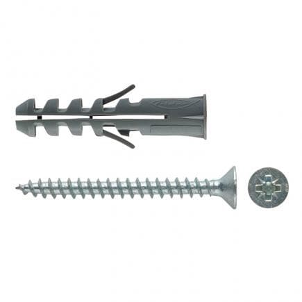 FISCHER 500274 - Cheville en nylon avec collier à vis S CV