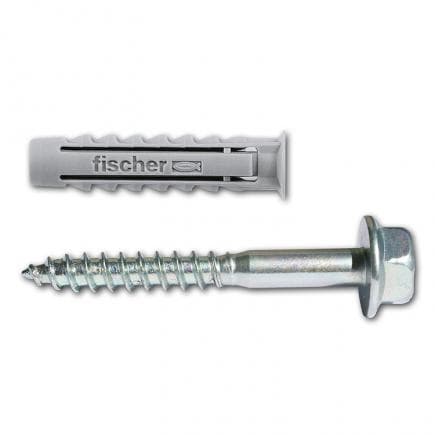 FISCHER 570029 - Cheville en nylon avec vis à tête bridée SX BM