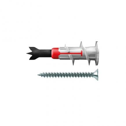 FISCHER 545678 - Cheville pour plaque de plâtre avec vis de fixation de charges lourdes Duoblade 10 S