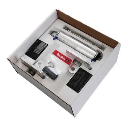 FISCHER 535573 - Mât d'extrémité pour systèmes d'ancrage flexibles sur toitures en tôle métallique KIT MR