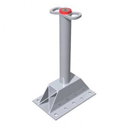 FISCHER 539634 - Mât pivotant à base plate en aluminium PG BP