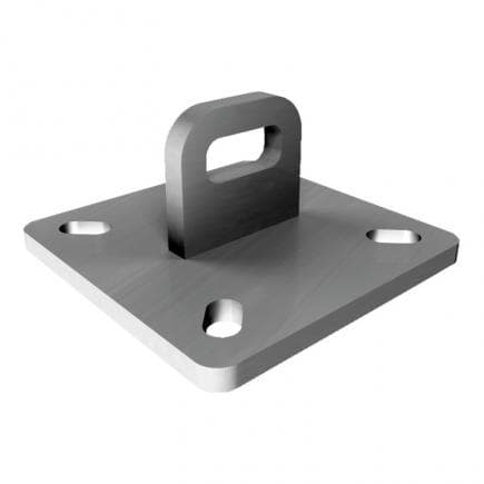 FISCHER 535689 - Plaque d'extrémité inox pour lignes murales ou inclinées SVE