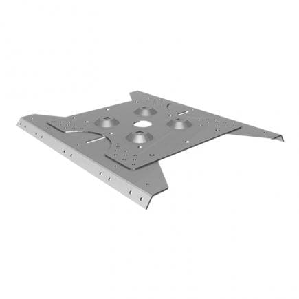FISCHER 535576 - Plaque trapézoïdale inox pour poteaux pour tôle ondulée PG 206-315 C