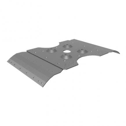 FISCHER 535580 - Plaque inox pour poteau pour tôle ondulée PCOP C