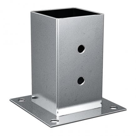 FISCHER 543820 - Pied de poteau carré en acier galvanisé à chaud XFSS