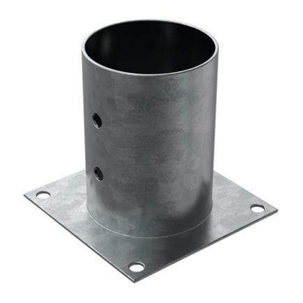 FISCHER 543816 - Pied de poteau rond en acier galvanisé à chaud XFSC