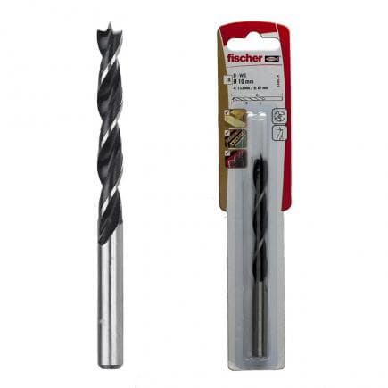 FISCHER 530638 - Mèche en acier pour perceuse pour bois avec centreur et embout cylindrique sous blister PL K